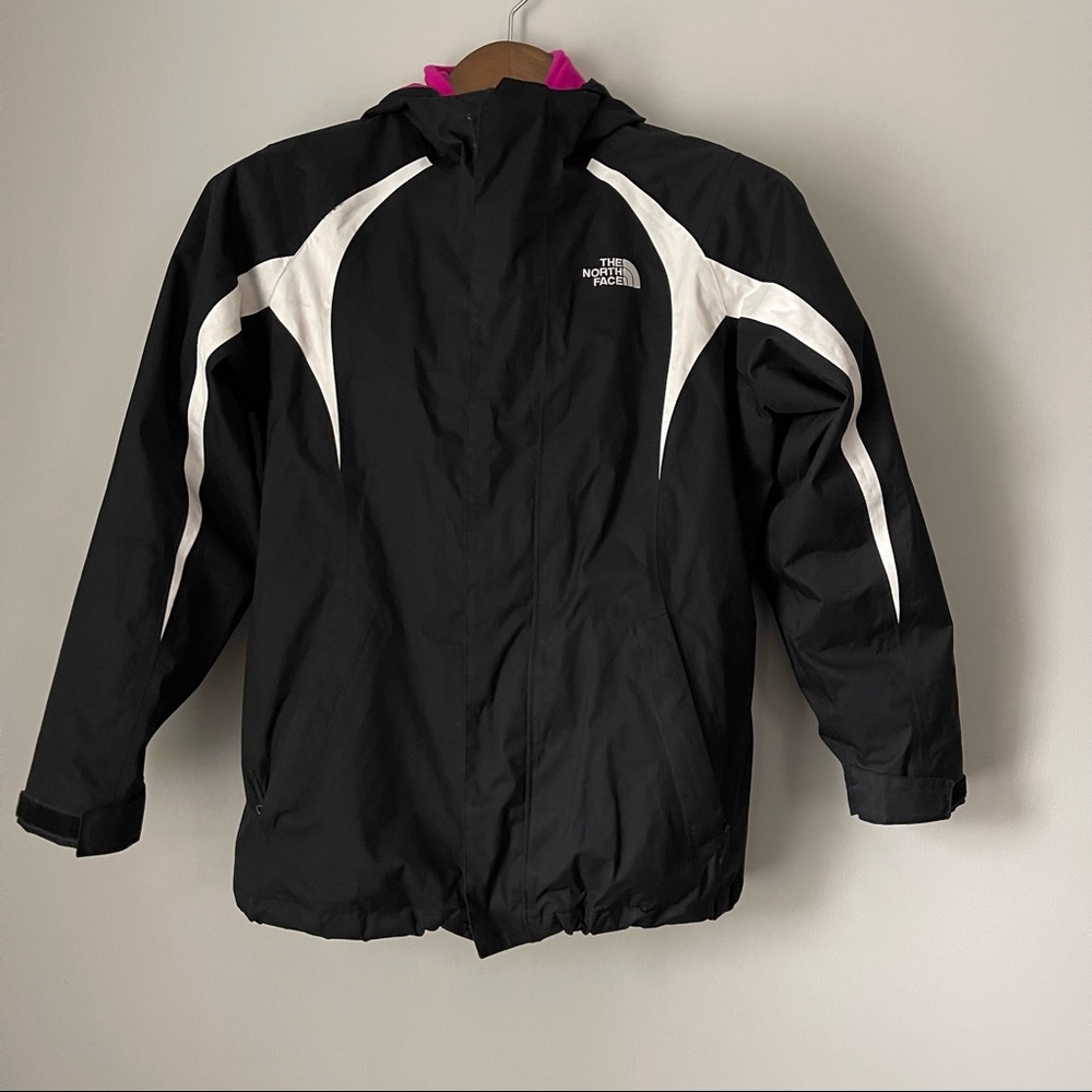 NorthFace HyVent 3in1 Jacket Black and Pink Size (14/16)